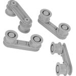 Dishwasher dark grey wheel support kit - 50282756001 - p.523