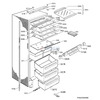 Freezer hinge cap - 50115545001 - p.521B