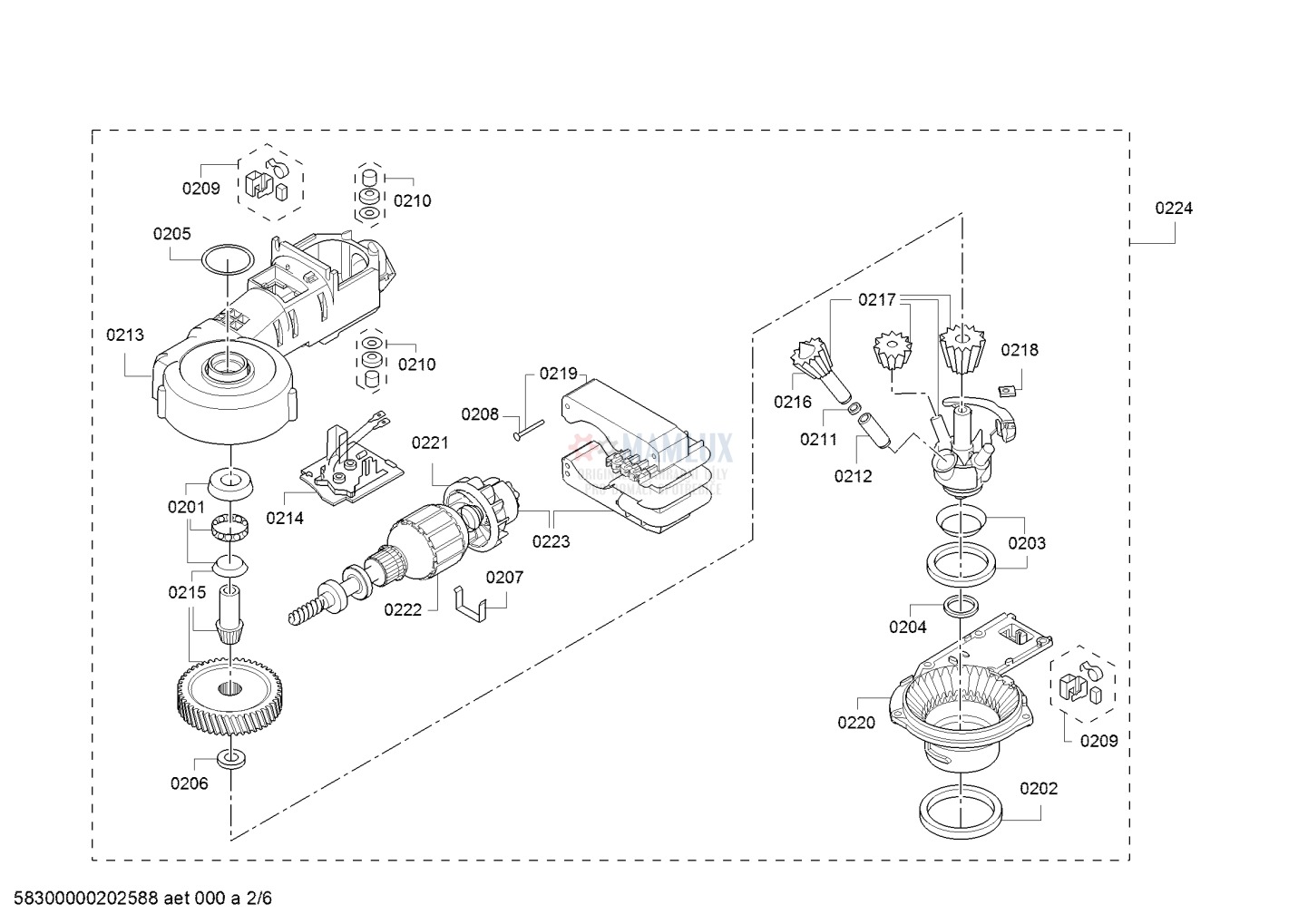 Spare Parts Mixer Bosch MUM488007